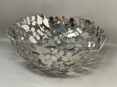 Fused Metal Decorative Fruit Bowl