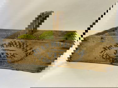 Jean Moulin Vins Wine Crate Turned Centerpiece Basket