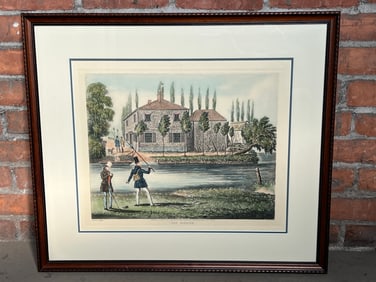 19C J Pollard Antique Engraving Fly Fishing