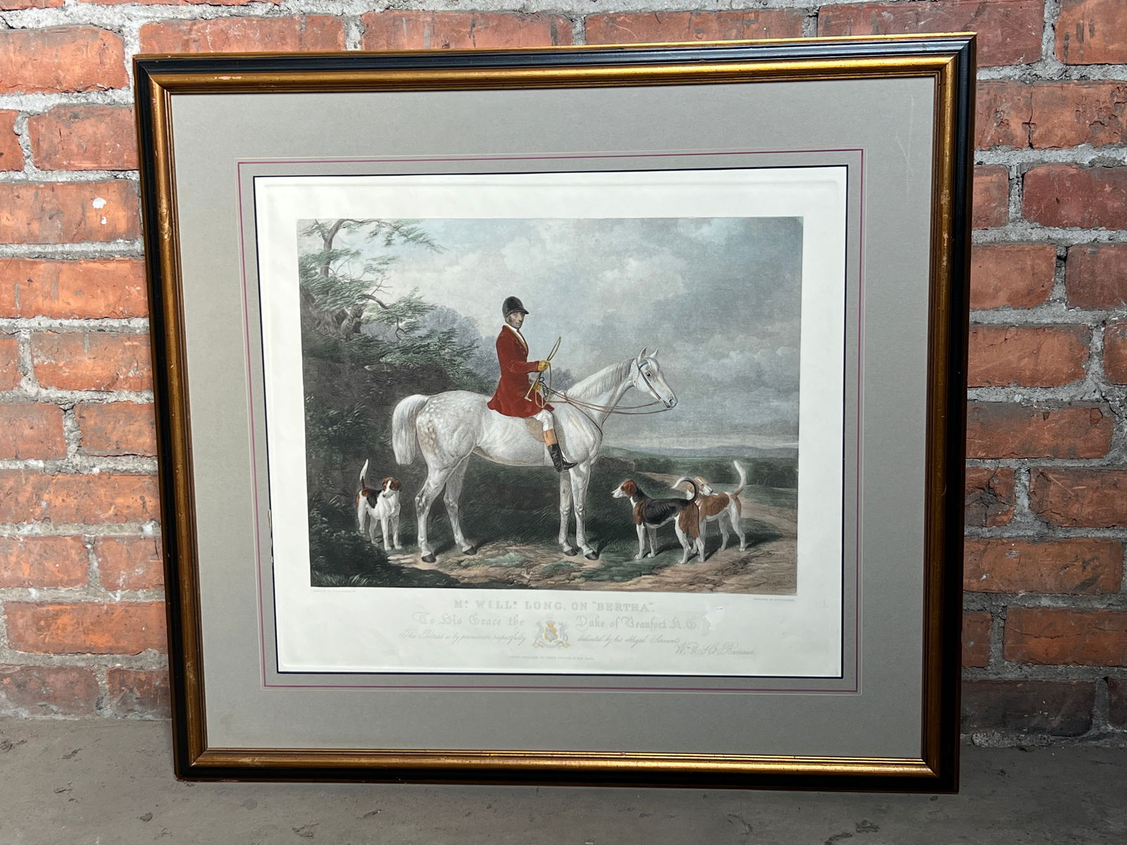 As Found Antique Engraving Print Will Long on Bertha (1 of 16)