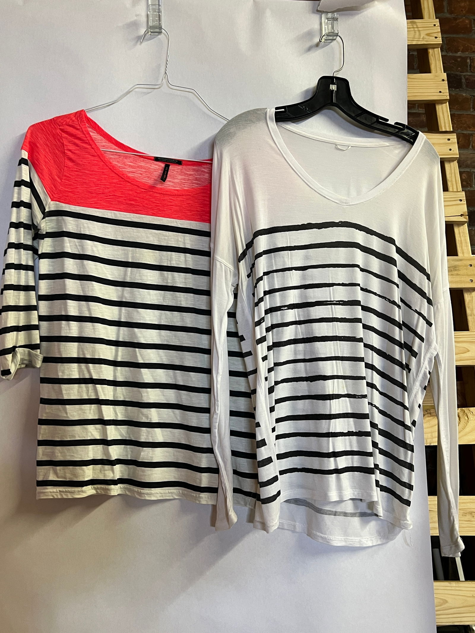 Maison Scotch & Misc Cotton Blend Tops: stretch knit