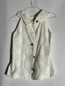 Sz M STS Sail to Sable Stretch Cotton Sleeveless Blouse