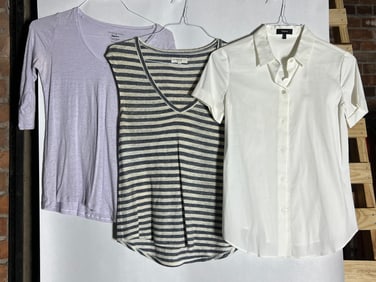 Sz XXS-S Majestic Paris, Community Linen,Theory Casual Blouses