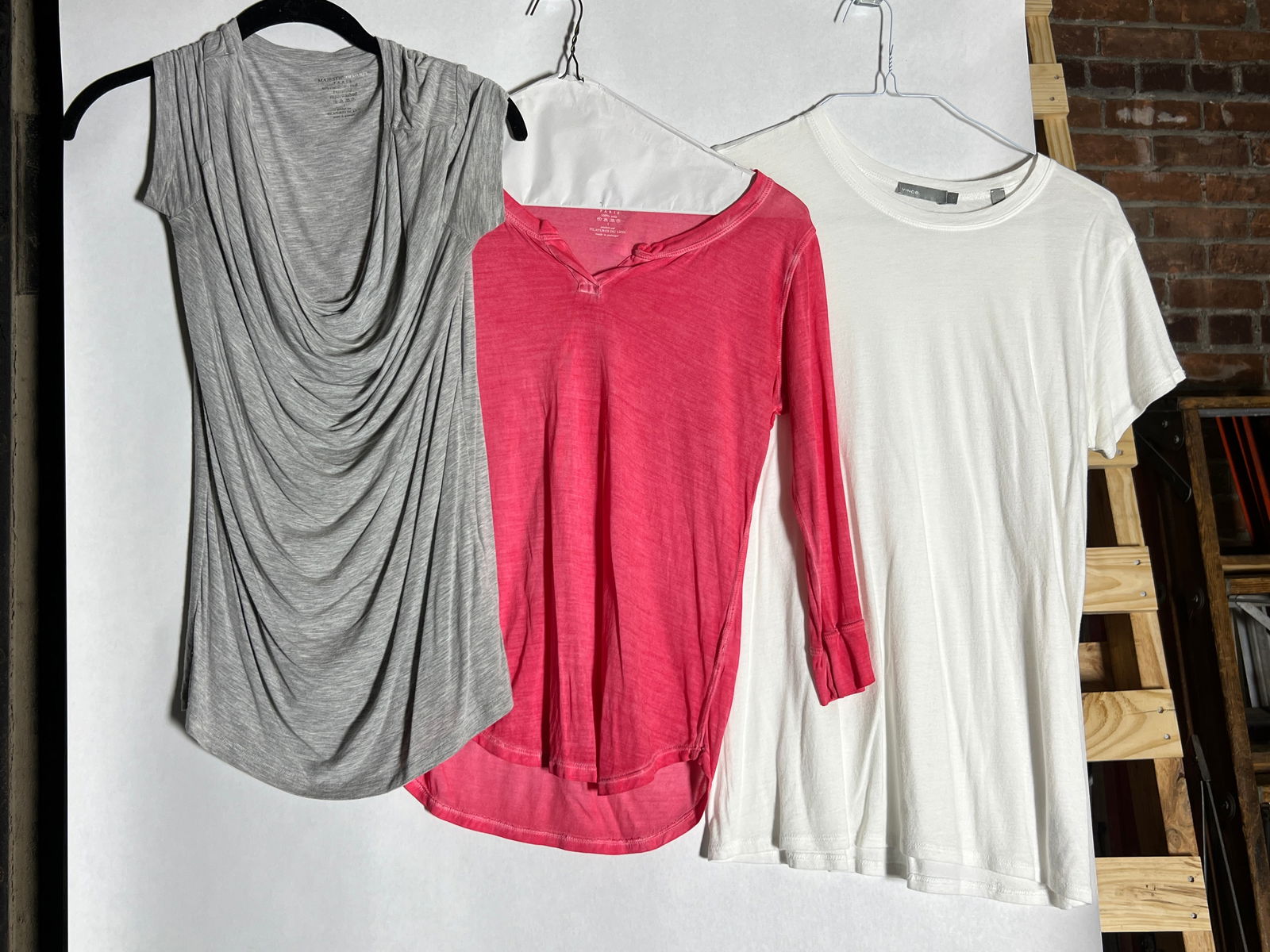 Sz S Vince., Majestic Filatures Paris Silk, Superwashed Casual Tops: 3 pieces total