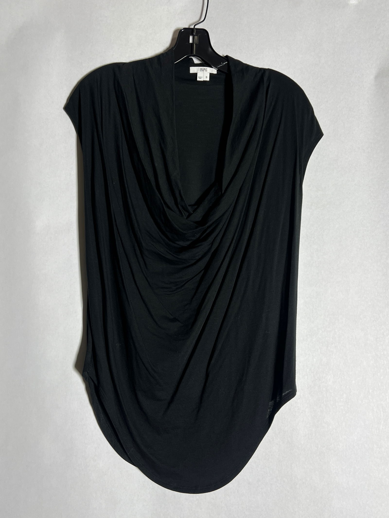 Sz S HELMUT Helmut Lang Modal Cotton Blouse: Black