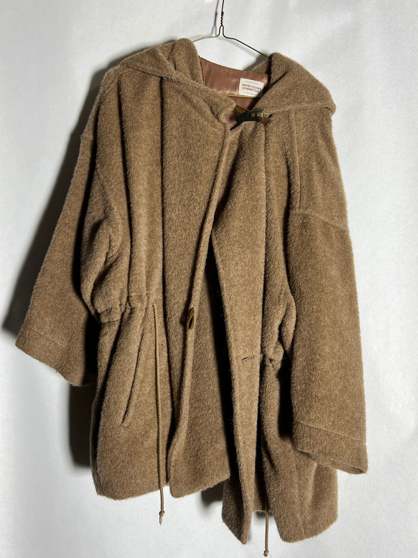 Sz 42 Benetton Alpaca Mohair Wool Blend Coat (1 of 4)