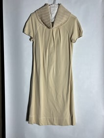 Sz S Etcetera Stretch Knit Cowl Neck Dress