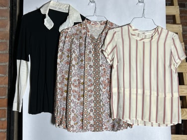 Sz S-M Veronica Beard, Tory Burch, Bailery44 Blouses