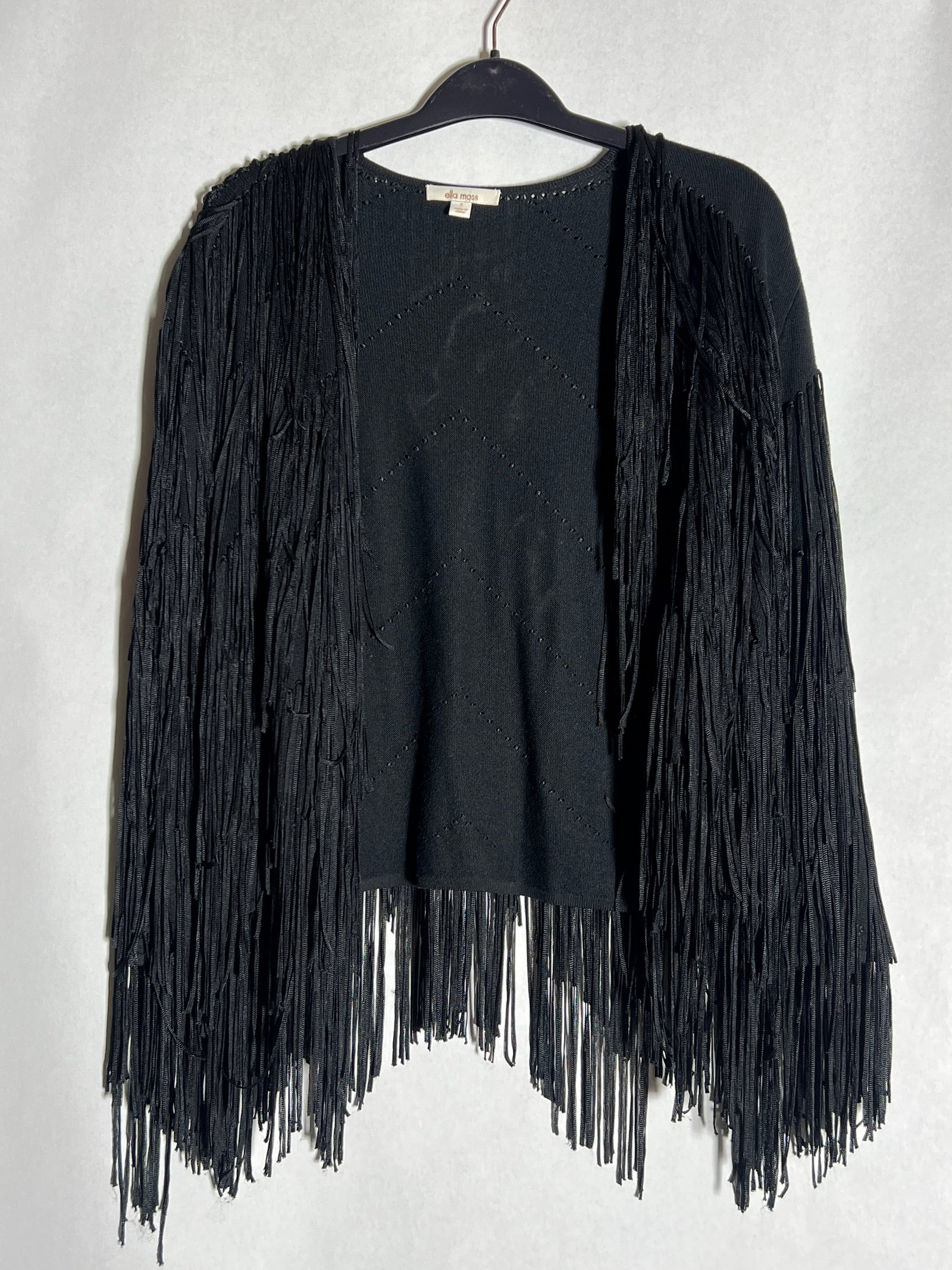 Sz S Ella Moss Fringe Sweater: stunning piece