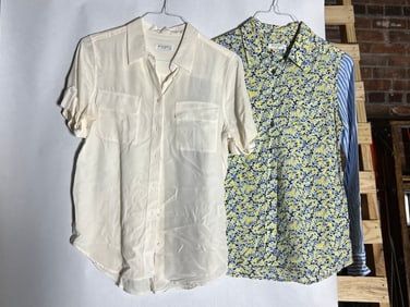 Sz S Equipment Femme 100% Silk Blouses