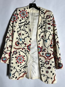 Sz 6 Alice & Olivia Embroidered Jacket Blazer
