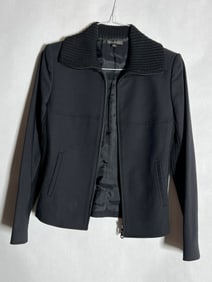 Sz 6 Tahari Sweater Knit Collar Jacket