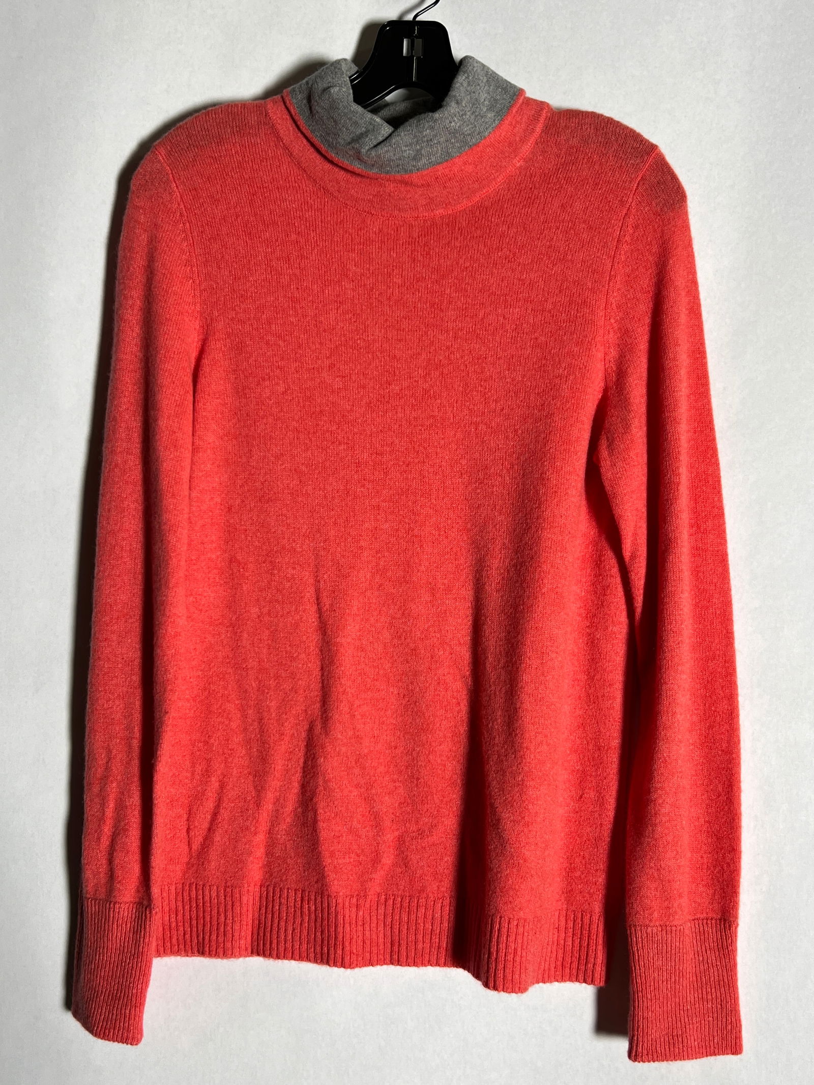 Sz M White and Warren Cashmere Sweater: color block