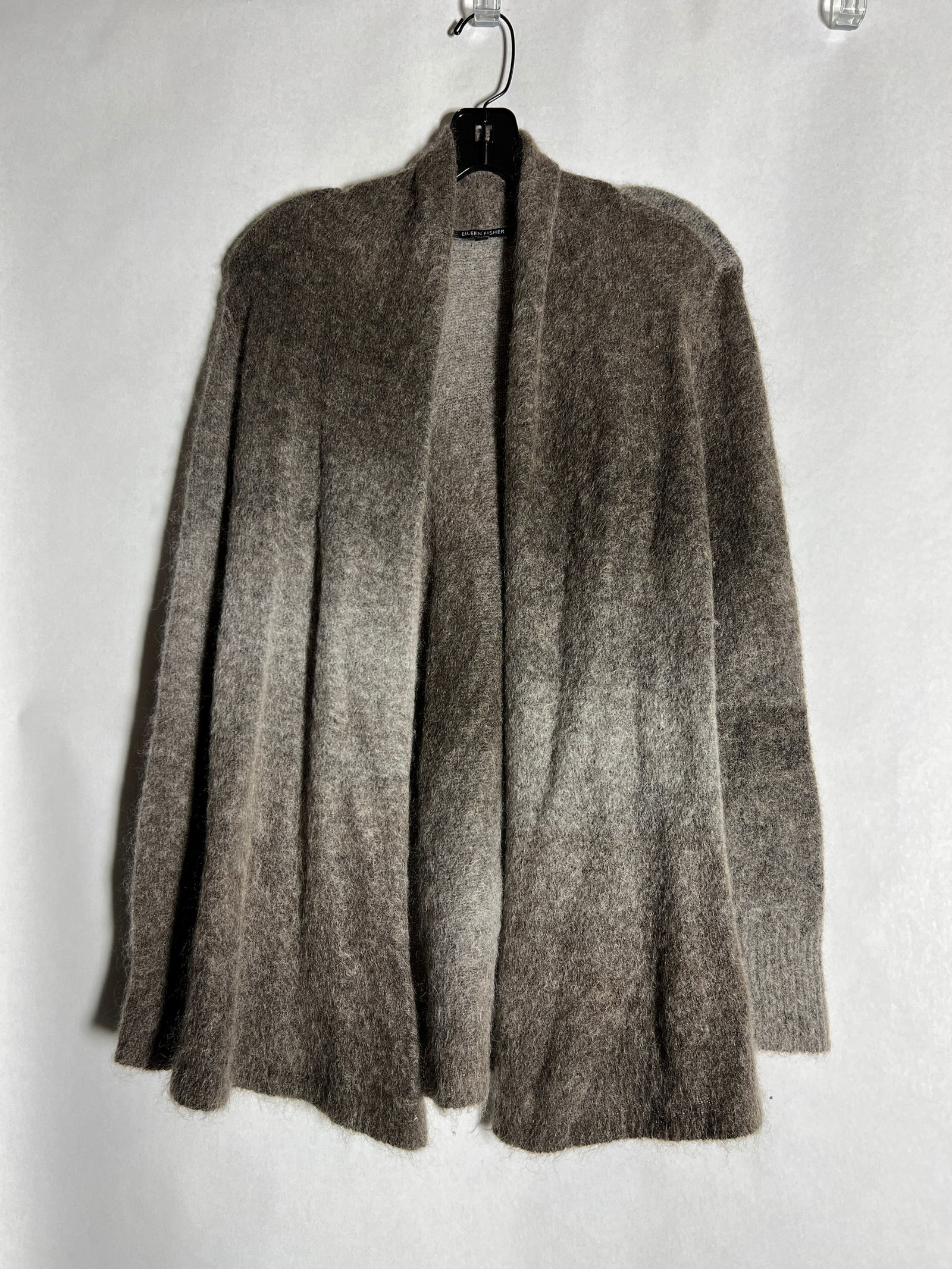 sz S Eileen Fisher Mohair Blend Drape Sweater: Brown and Tan
