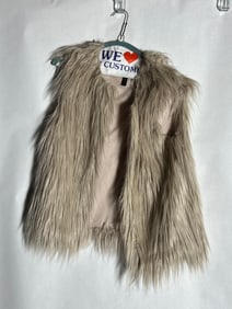 Sz S BCBG Max Azria Faux Fur Vest