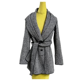 Sz P Worth Wool Blend Belted Coat