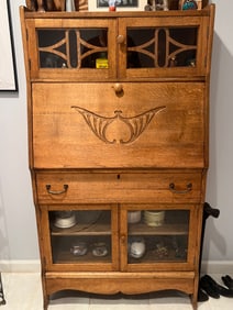 Antique Secretary Desk Cabinet