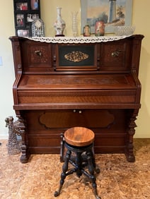 Antique Cornwall & Co Peddle Organ Piano