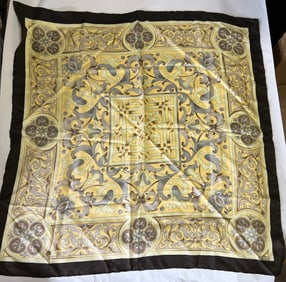 Designer Silk Carlisle Baroque Paisley Silk Scarf