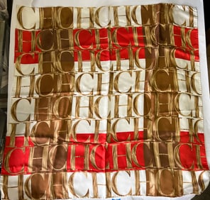 Carolina Herrara Designer Silk Scarf