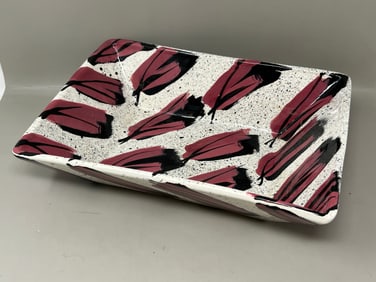 Artist Signed Studio Pottery Postmodern Bowl