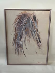 W B Franklin Midnight Whistle Native American Signed Lithograph