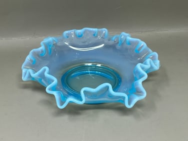 Depression Glass Ribbon Glass Candy Dish