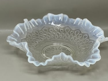 Jefferson Glass French Opalescent Glass Candy Dish