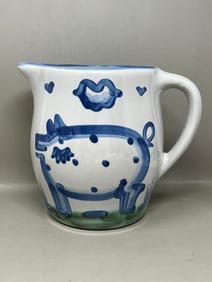 Hadley Pottery Jug Signed on Bottom