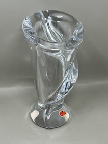 Art Vannes le Chatel Calla Lily Art Glass Vase
