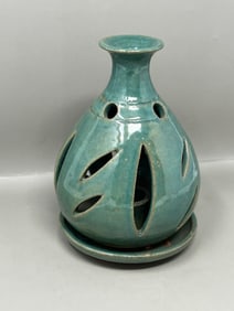 Studio Art Pottery Luminary Candleholder Candle Holder Lant