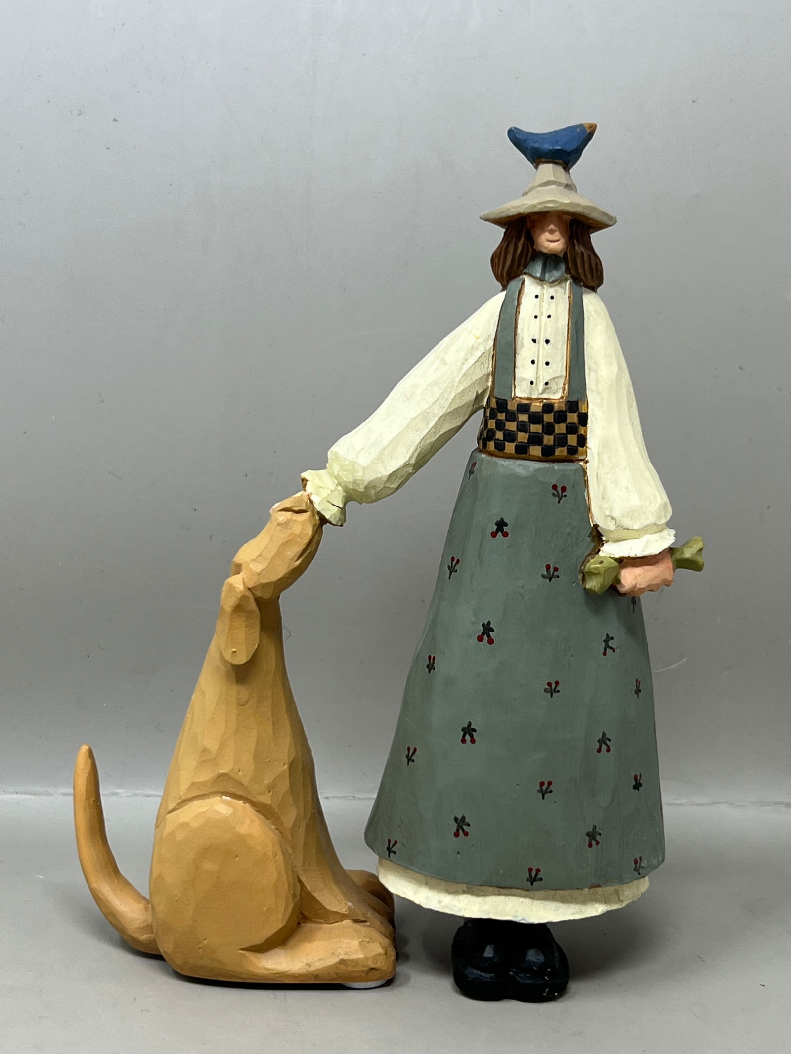 WIlliraye Studios Lady & Dog Resin Figurine: super cute