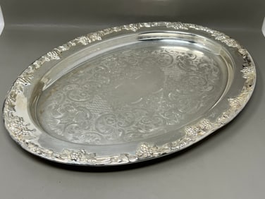 Newport by Gorham Vintage Silverplate Serving Tray