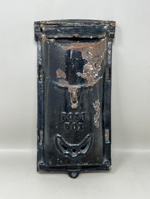 Antique Cast Iron Hinged Mailbox