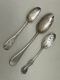 Antique Sterling Silver, Hallmarked Spoons