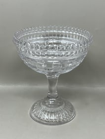 Bryce Higbee "Persian" EAPG Glass Footed Compote Bowl