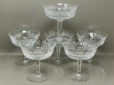 Waterford Crystal Alana Champagne Dessert Compote Coupe Glasses