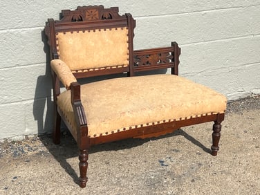 Antique Eastlake Gossip Bench