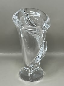 Art Vannes le Chatel Calla Lily Art Glass Vase