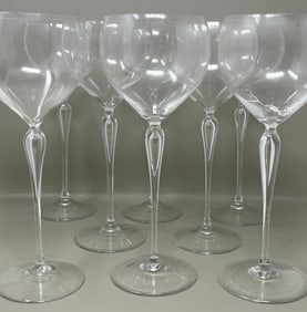 Rosenthal Studio Line MAITRE Crystal Art Glass Stemware Wine Goblet Glasses