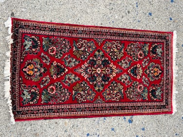 Handknotted Vintage Wool Rug