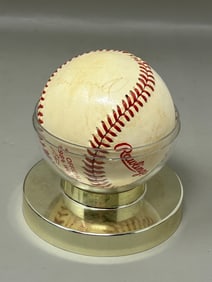 Autographed Alan Trammell Detroit Tigers Baseball Ball