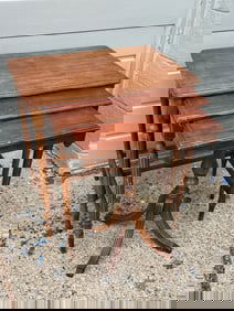 1940s Wood Nesting Tables Table Set