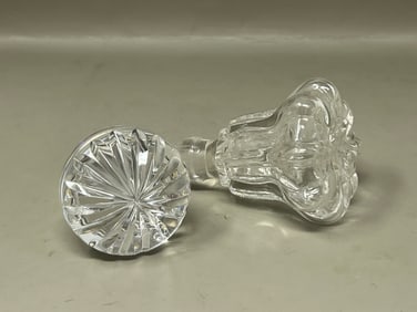 Decanter Stopper Waterford & Other Vintage Blown Glass Stoppers