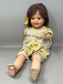 Antique Giggle Box Blinking Eye Baby Doll