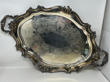 Reed & Barton "Victorian" Large Silver Plate Serving Platter