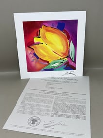 Alfred Gockel "Bringing Happiness" 7"x7" Seriolithograph, Signed in Plate