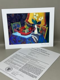 Itzchak Tarkay "Too Cold at Home" 7"x9 3/8" Seriolithograph, Signed in Plate