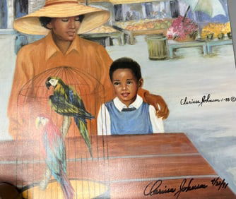 Artist Signed Clarissa Johnson Print