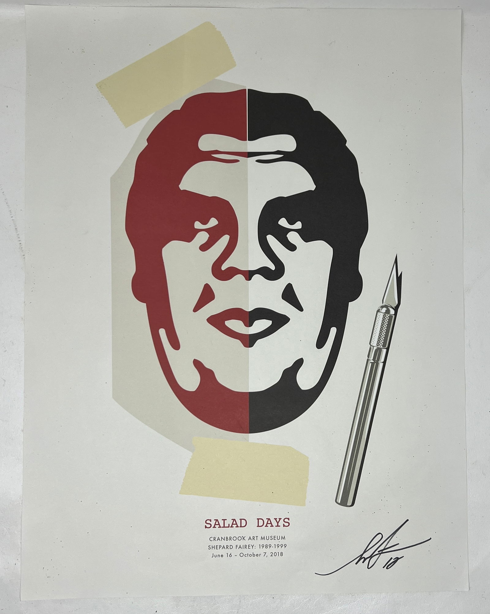 Signed Shepard Fairey "Salad Days" Exhibition Poster Silkscreen (1 of 12)